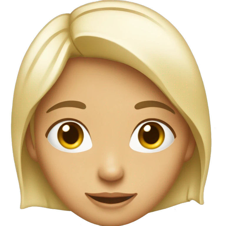 Un visage féminin heureux. emoji