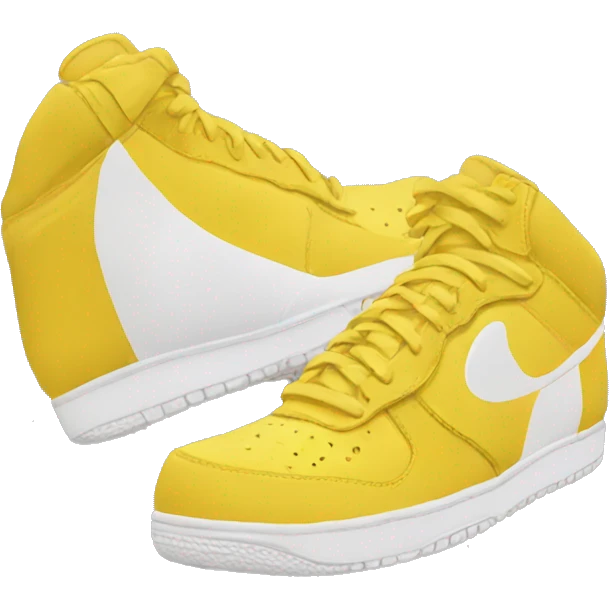 Yellow nike shoes emoji
