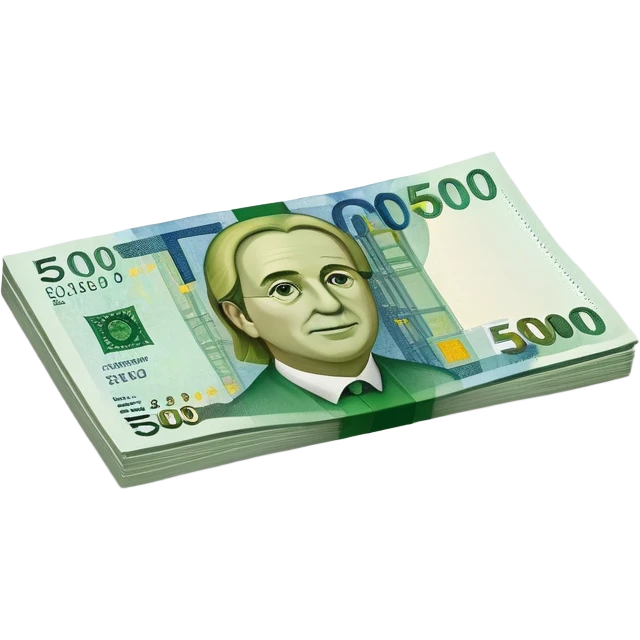 make a 500€ note emoji emoji