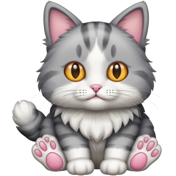 Cat with big feet emoji