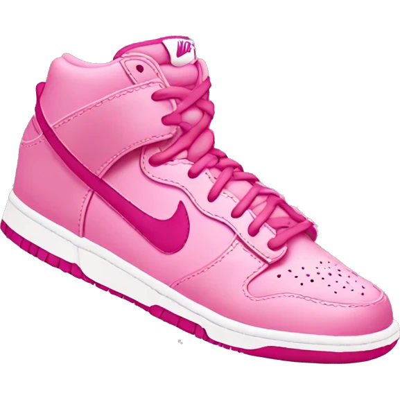 Pink Nike dunks emoji