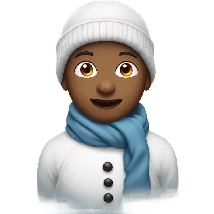 kid as snowman emoji