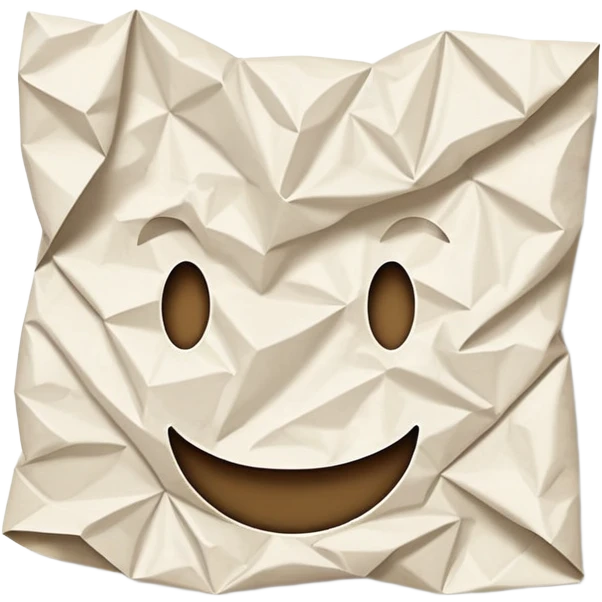 generate realistic detailed paper emoji