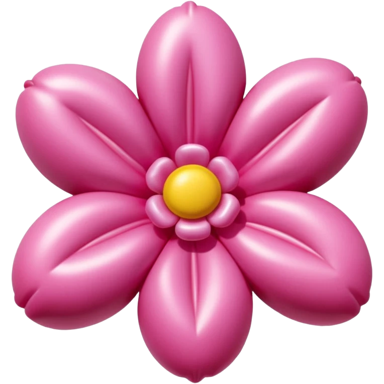   jeff koons style inflatable SPAM meat pink flower art emoji