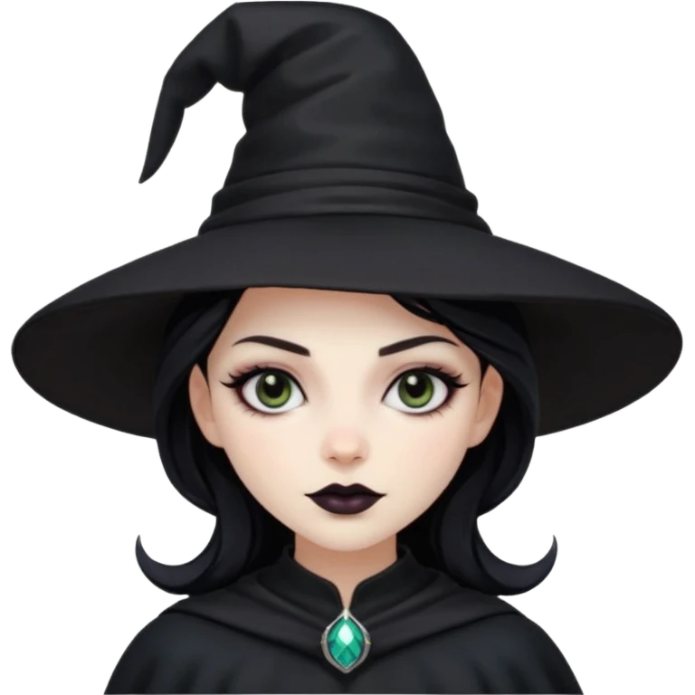 black witch girl emoji