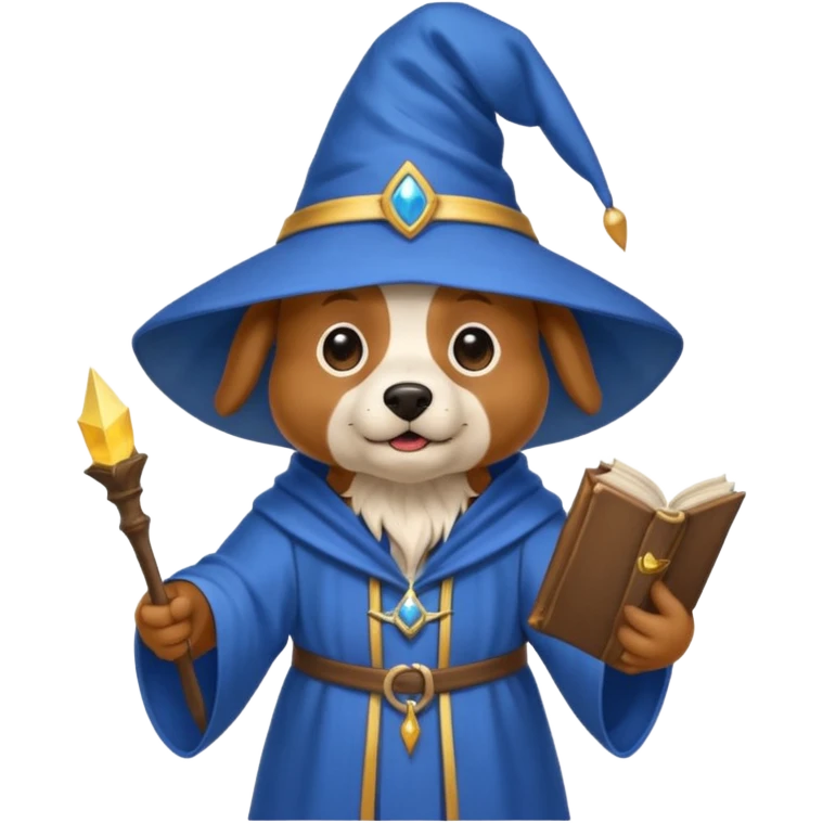 Dog wizard emoji