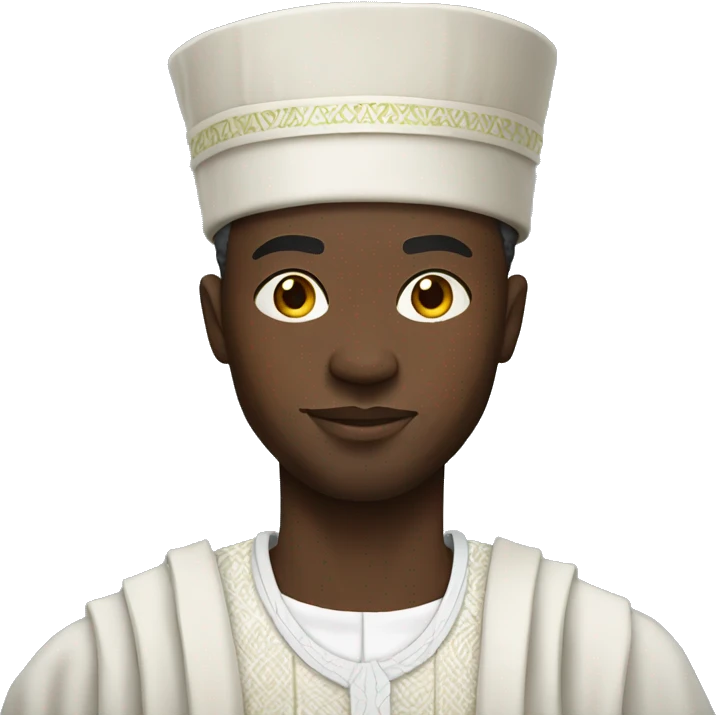 nigerian man wearing nigerian traditional clothing emoji