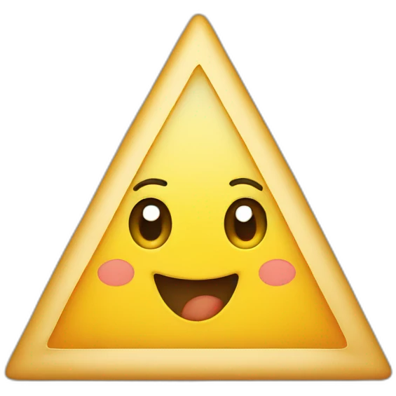 smiling triangle emoji