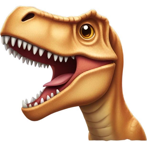 T-Rex with A Head made out of teeth emoji