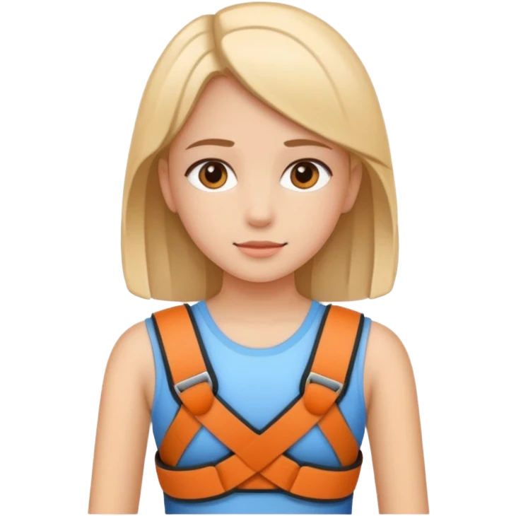 Girl with back brace emoji