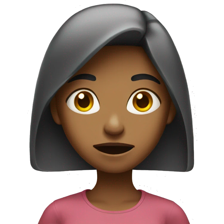 girl standing mad emoji