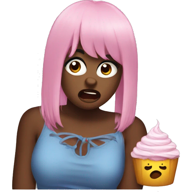 angry cupcakke emoji