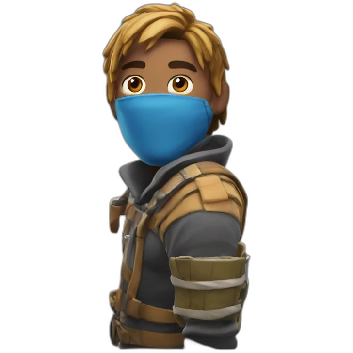 Guy playing fortnite emoji