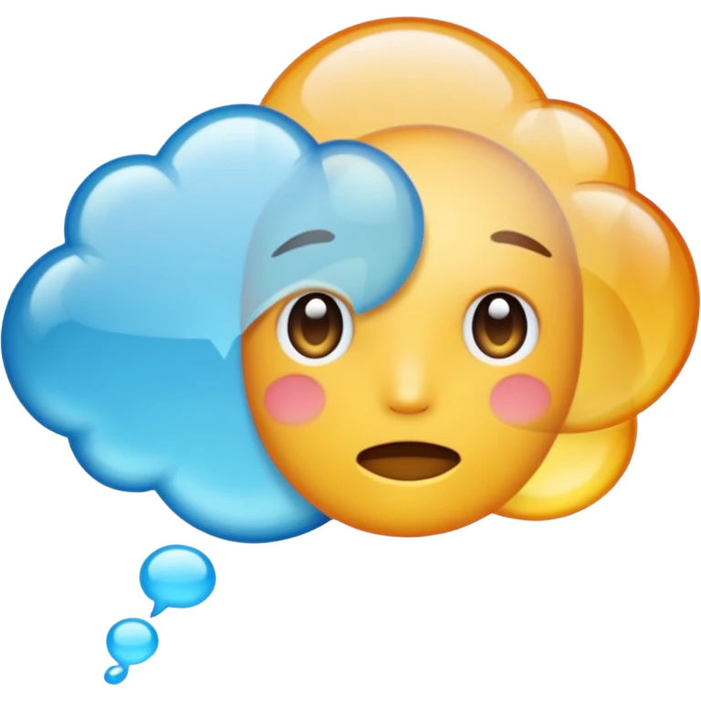 thought bubble, simple, clear, no text emoji