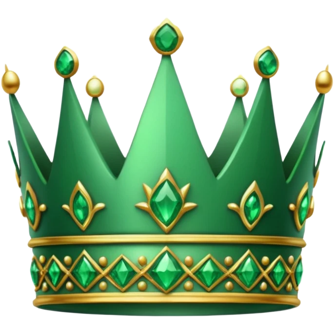 crown made of emerald emoji