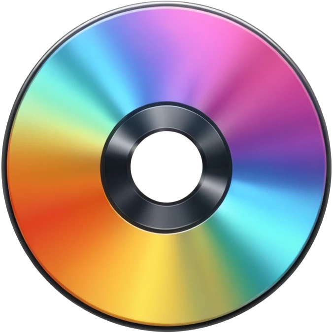 compact disc, shiny surface emoji