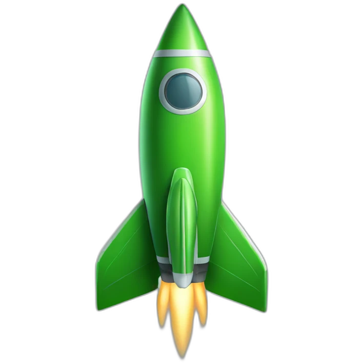 green rocket emoji