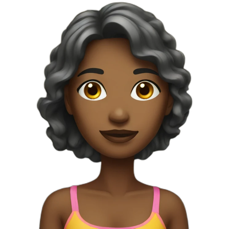 woman at beach emoji