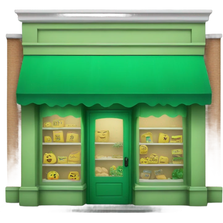 green store front  emoji