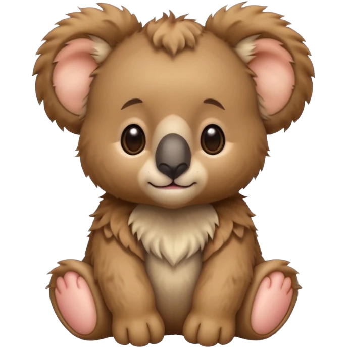 a lions mane on a Baby koala bear 🐨🦁 emoji