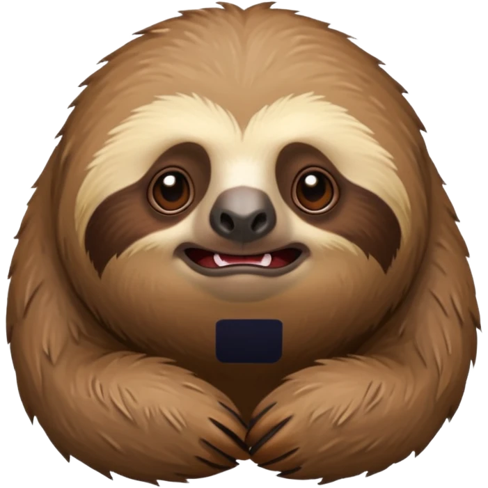 Perezoso con cara de enojado emoji