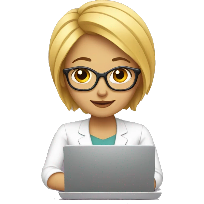 femme avec un ordinateur  emoji