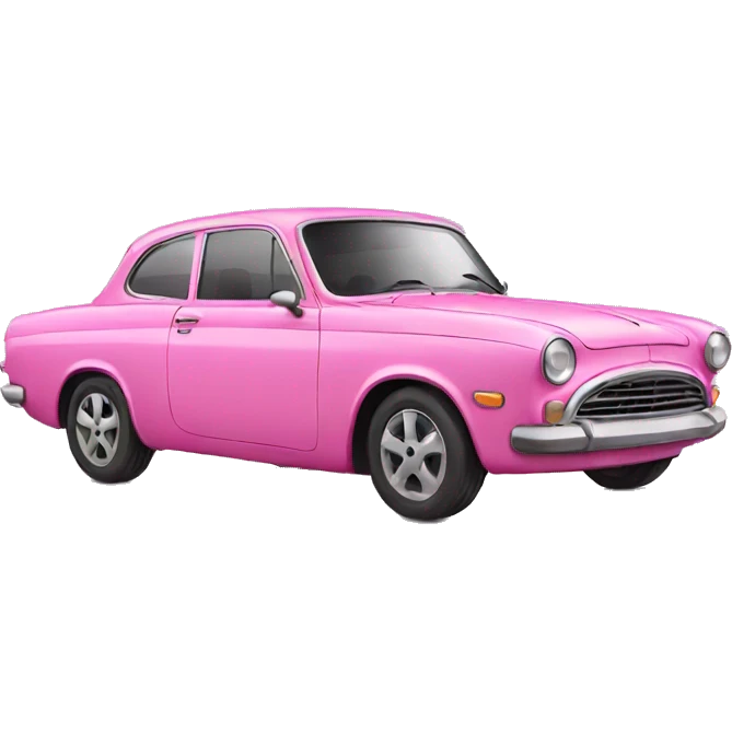 Pink car emoji