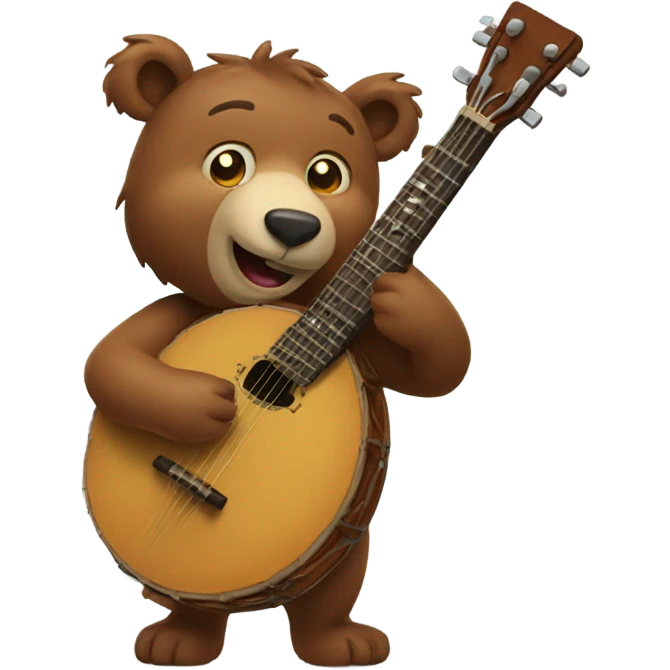 A bear with a banjo emoji