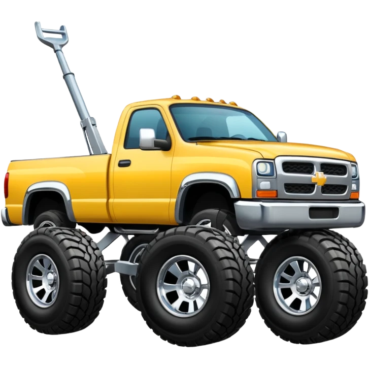 Truck lifted with rims emoji