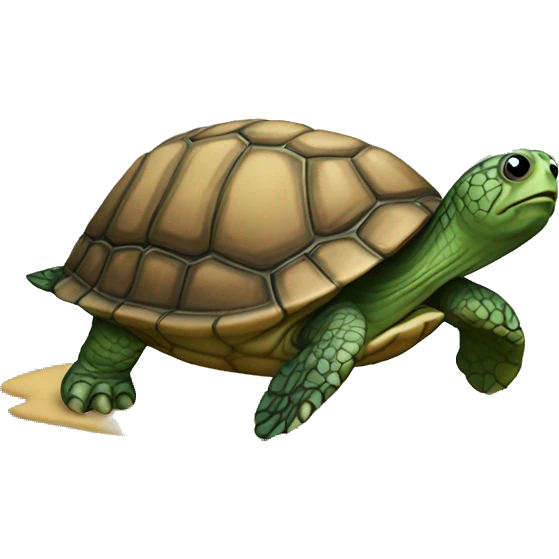 Turtle with concha emoji