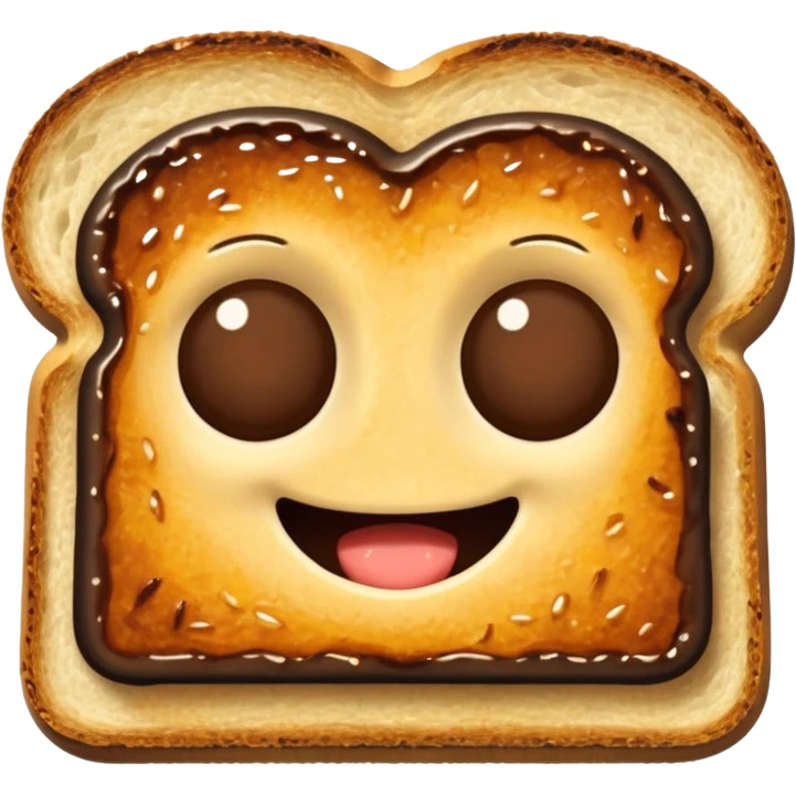 vegemite on toast with a bite taken out emoji
