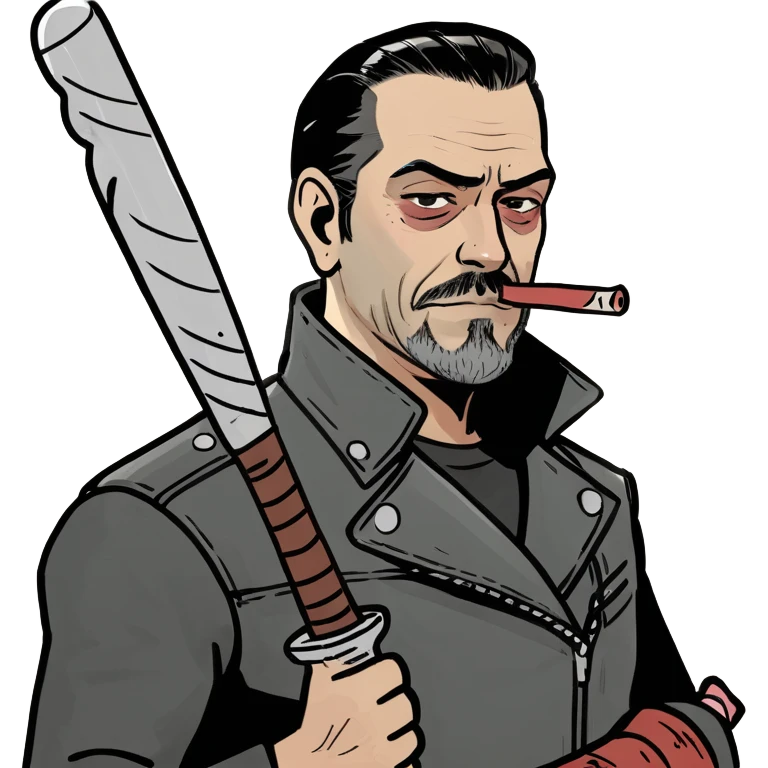 Negan with lucille emoji