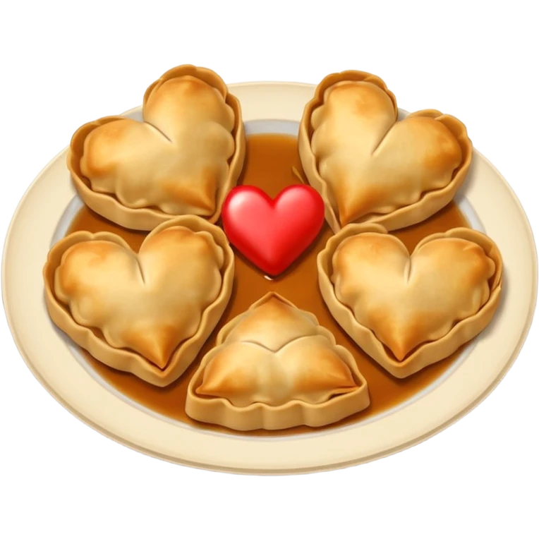 pot stickers heart  emoji