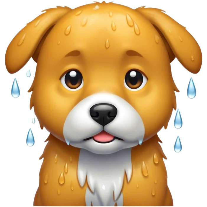 Sky dog rain emoji