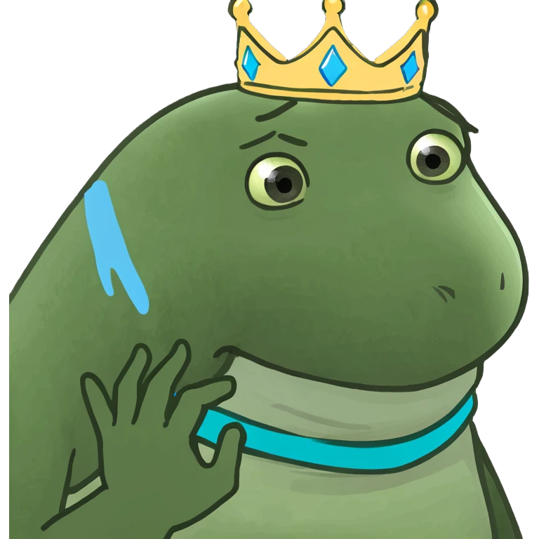 Strong arm with princess crown emoji