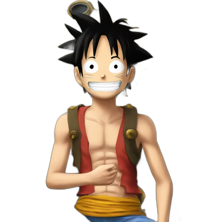 Luffy situ a tank emoji