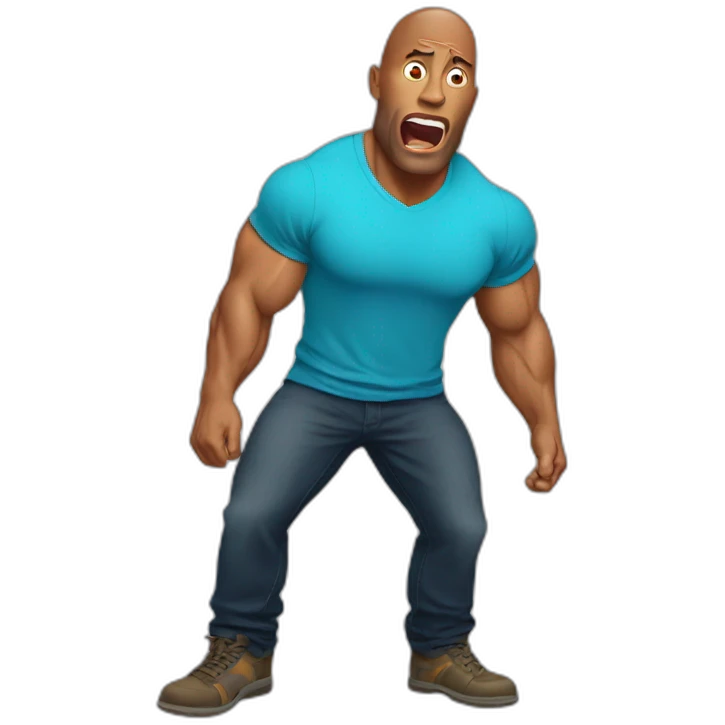 dwayne johnson shocked emoji