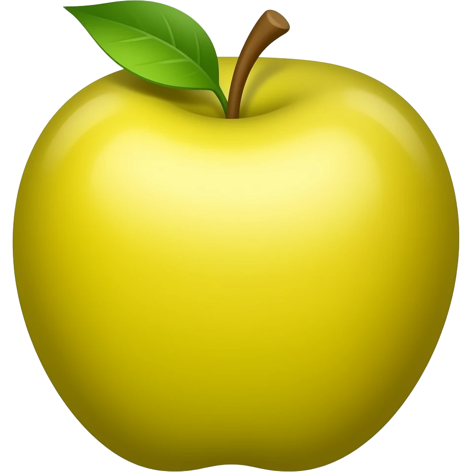 🍎🍏yellow apple emoji
