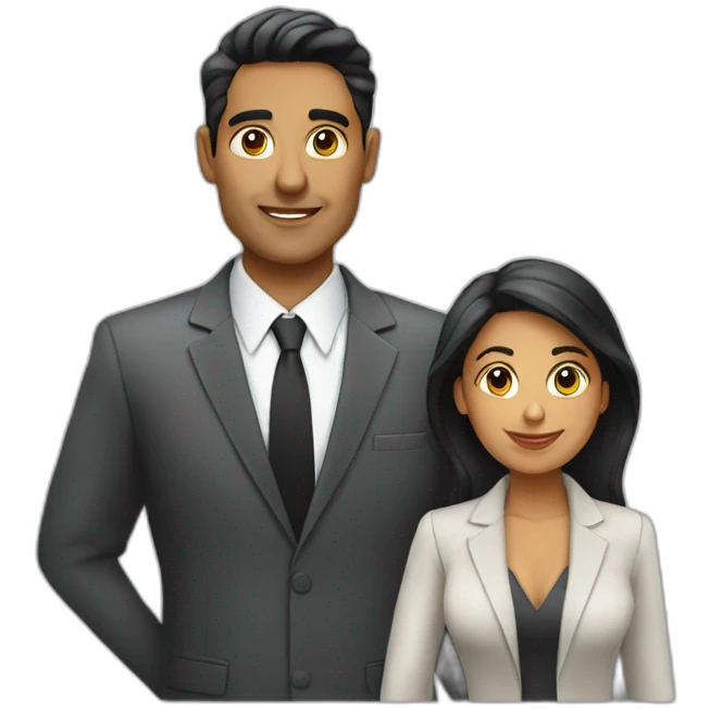 business latin couple emoji