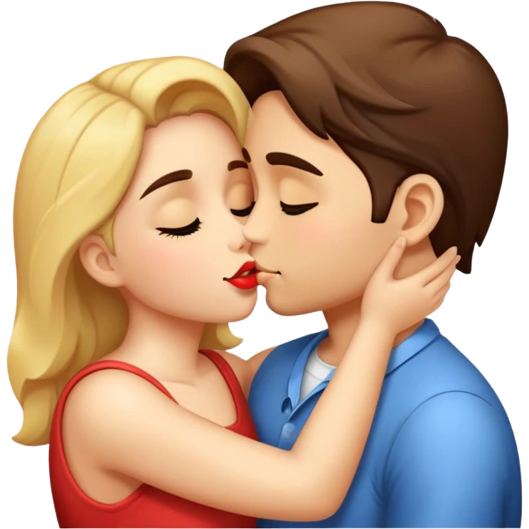 What does a kiss send emoji
