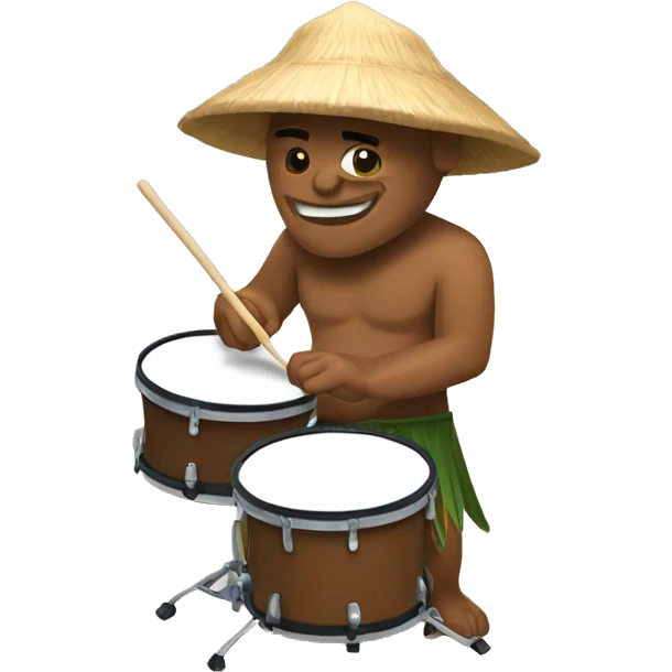 Koloa doing drums emoji