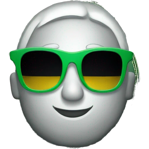 dollar bill with sunglasse emoji