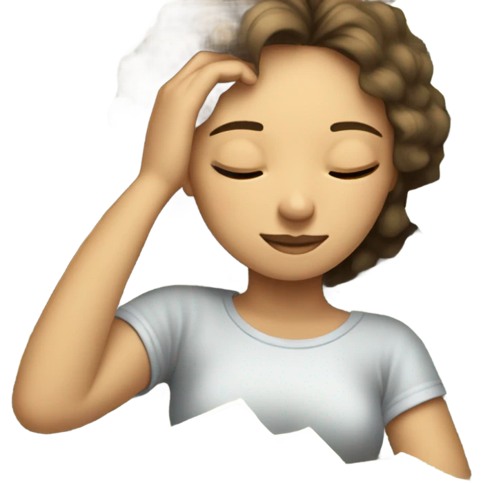 Sleeping girl with 50 million dollars  emoji
