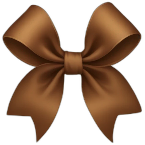 Brown bow  emoji