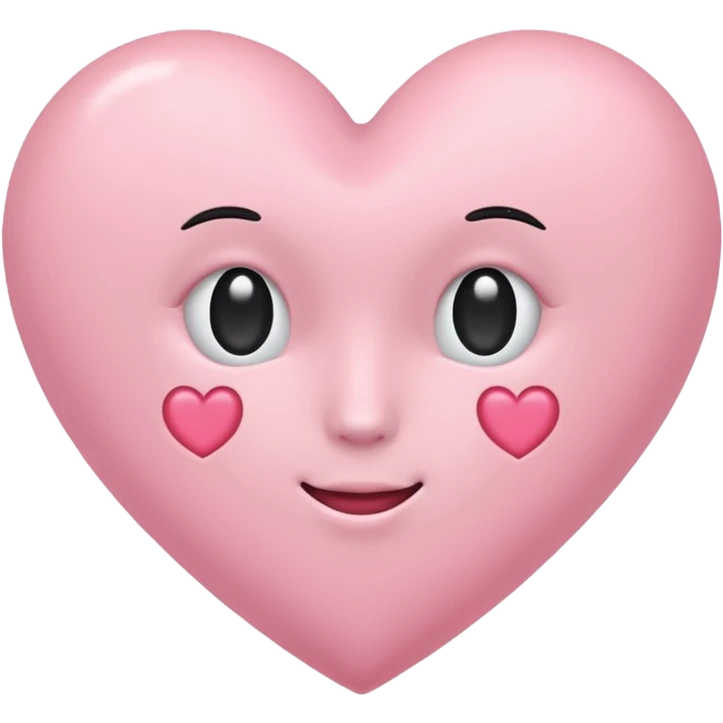 Cœur pastel rose emoji