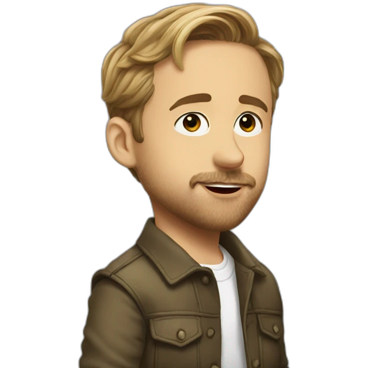 ryan gosling sending a kiss emoji