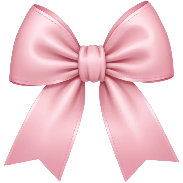 light pink bow on light pink bow emoji
