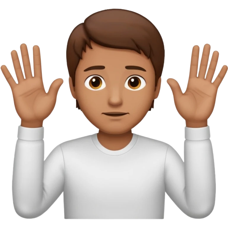 man gesturing "NO" with his hands  emoji