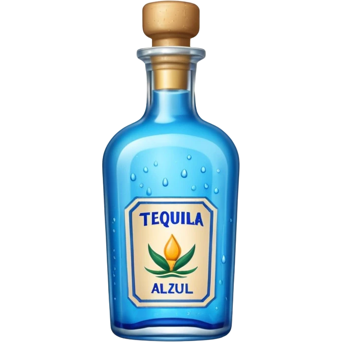 Bottle tequila Azul emoji