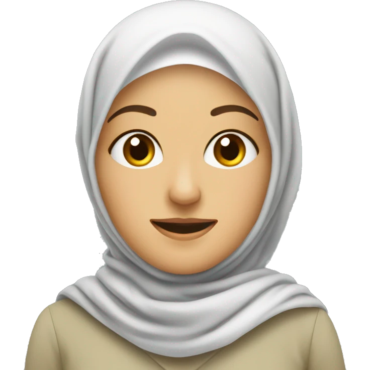 eine muslimische frau am beten mit kopftuch emoji